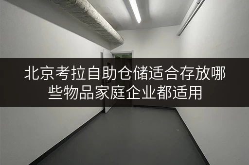 北京考拉自助仓储适合存放哪些物品家庭企业都适用 北京考拉自助仓储适合存放哪些物品家庭企业都适用