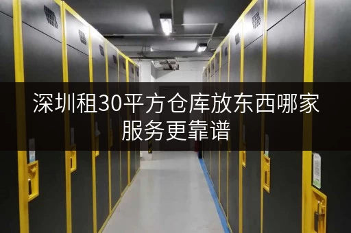 深圳租30平方仓库放东西哪家服务更靠谱 深圳租30平方仓库放东西哪家服务更靠谱