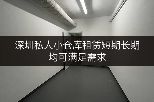 深圳私人小仓库租赁短期长期均可满足需求
