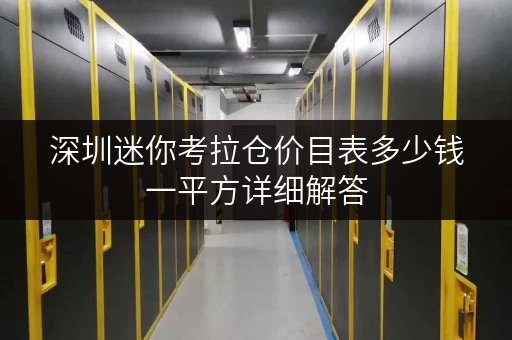 深圳迷你考拉仓价目表多少钱一平方详细解答