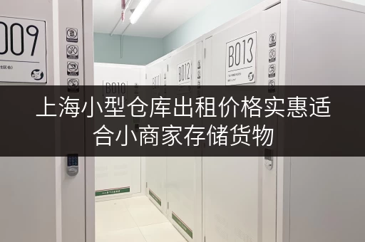 上海小型仓库出租价格实惠适合小商家存储货物