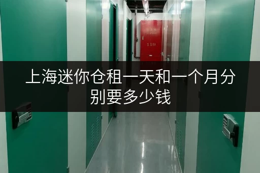 上海迷你仓租一天和一个月分别要多少钱
