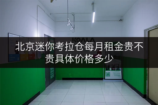 北京迷你考拉仓每月租金贵不贵具体价格多少