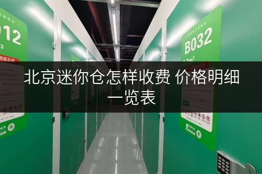 北京迷你仓怎样收费 价格明细一览表 北京迷你仓怎样收费 价格明细一览表
