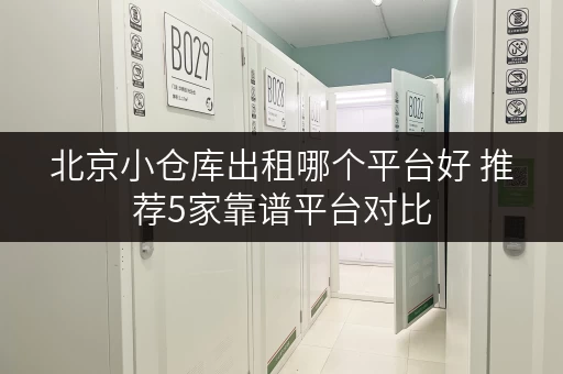北京小仓库出租哪个平台好 推荐5家靠谱平台对比