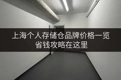 上海个人存储仓品牌价格一览 省钱攻略在这里