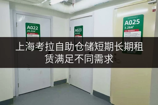 上海考拉自助仓储短期长期租赁满足不同需求
