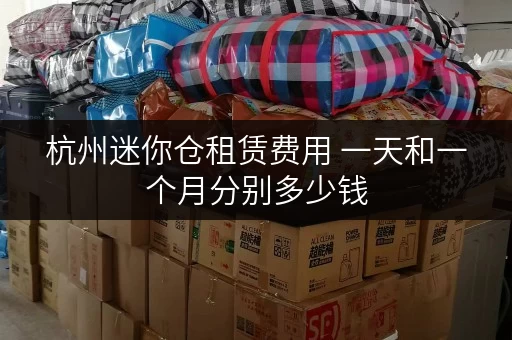 杭州迷你仓租赁费用 一天和一个月分别多少钱