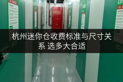 杭州迷你仓收费标准与尺寸关系 选多大合适