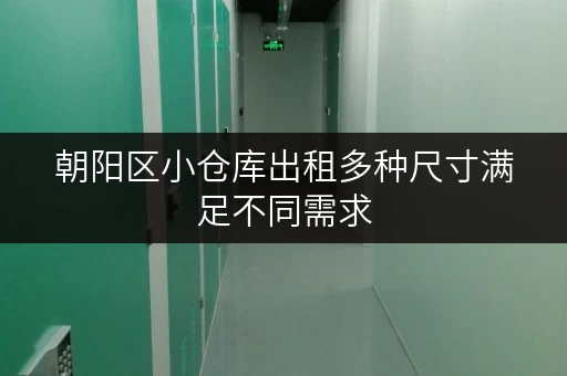 朝阳区小仓库出租多种尺寸满足不同需求