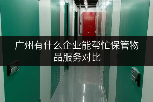 广州有什么企业能帮忙保管物品服务对比