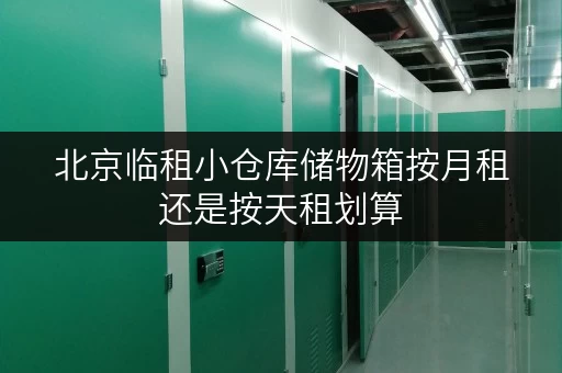 北京临租小仓库储物箱按月租还是按天租划算