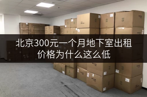 北京300元一个月地下室出租价格为什么这么低