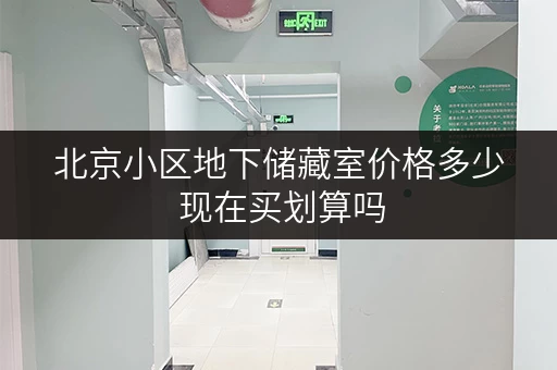 北京小区地下储藏室价格多少 现在买划算吗