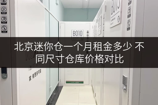 北京迷你仓一个月租金多少 不同尺寸仓库价格对比