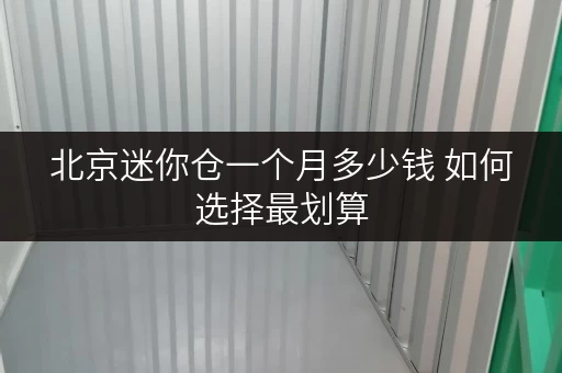 北京迷你仓一个月多少钱 如何选择最划算