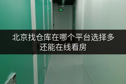 北京找仓库在哪个平台选择多还能在线看房 北京找仓库在哪个平台选择多还能在线看房