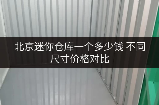 北京迷你仓库一个多少钱 不同尺寸价格对比
