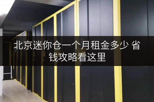 北京迷你仓一个月租金多少 省钱攻略看这里