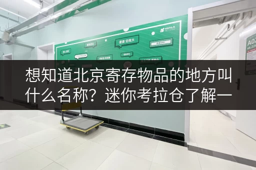 想知道北京寄存物品的地方叫什么名称？迷你考拉仓了解一下