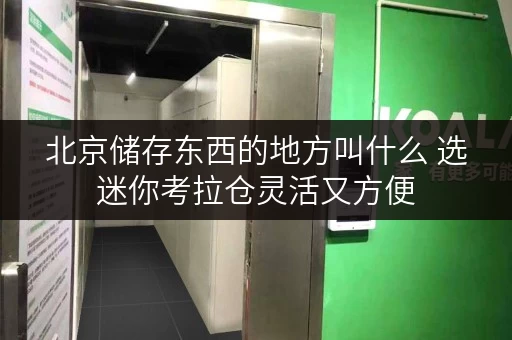北京储存东西的地方叫什么 选迷你考拉仓灵活又方便