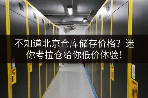 不知道北京仓库储存价格?迷你考拉仓给你低价体验! 不知道北京仓库储存价格?迷你考拉仓给你低价体验!