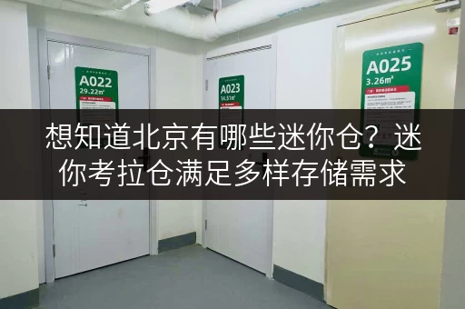 想知道北京有哪些迷你仓?迷你考拉仓满足多样存储需求 想知道北京有哪些迷你仓?迷你考拉仓满足多样存储需求