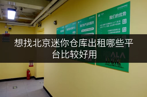 想找北京迷你仓库出租哪些平台比较好用