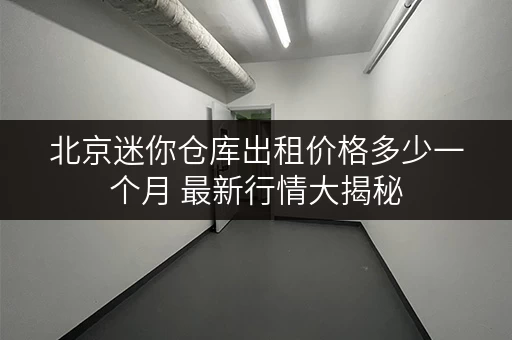 北京迷你仓库出租价格多少一个月 最新行情大揭秘 北京迷你仓库出租价格多少一个月 最新行情大揭秘