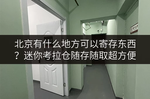 北京有什么地方可以寄存东西？迷你考拉仓随存随取超方便