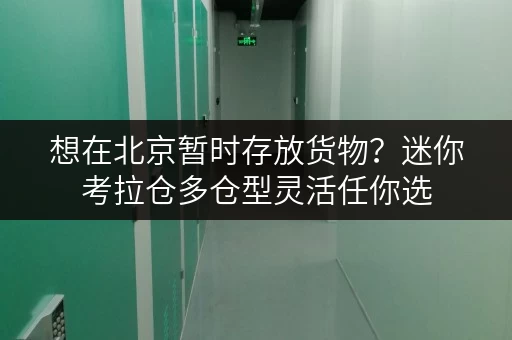 想在北京暂时存放货物?迷你考拉仓多仓型灵活任你选 想在北京暂时存放货物?迷你考拉仓多仓型灵活任你选