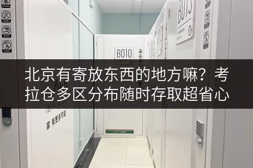 北京有寄放东西的地方嘛？考拉仓多区分布随时存取超省心