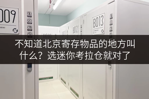 不知道北京寄存物品的地方叫什么？选迷你考拉仓就对了