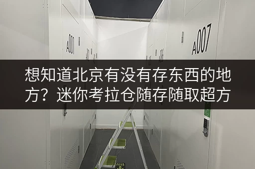想知道北京有没有存东西的地方?迷你考拉仓随存随取超方便 想知道北京有没有存东西的地方?迷你考拉仓随存随取超方便
