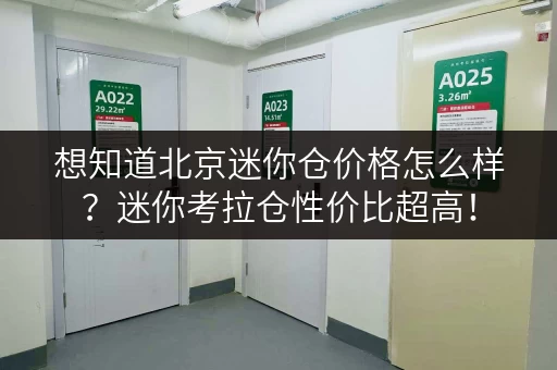 想知道北京迷你仓价格怎么样?迷你考拉仓性价比超高! 想知道北京迷你仓价格怎么样?迷你考拉仓性价比超高!