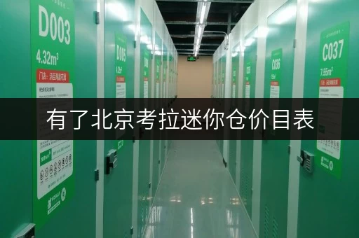有了北京考拉迷你仓价目表，仓储难题轻松解决