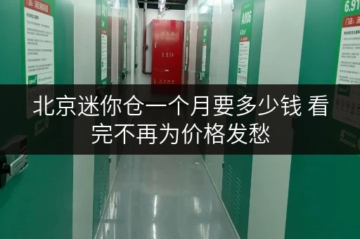 北京迷你仓一个月要多少钱 看完不再为价格发愁