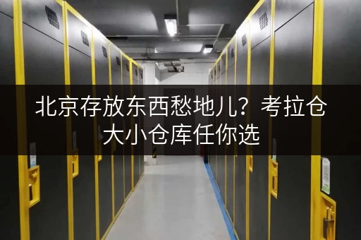 北京存放东西愁地儿？考拉仓大小仓库任你选
