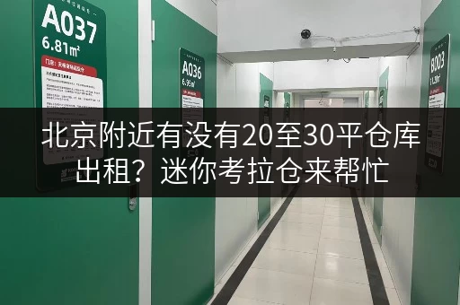北京附近有没有20至30平仓库出租？迷你考拉仓来帮忙