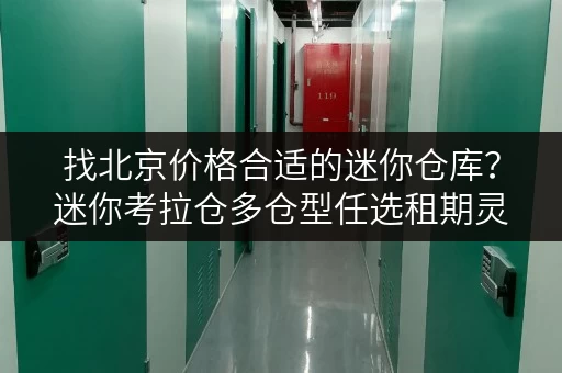 找北京价格合适的迷你仓库？迷你考拉仓多仓型任选租期灵活