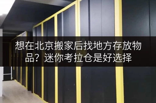 想在北京搬家后找地方存放物品？迷你考拉仓是好选择