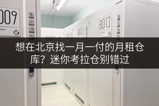 想在北京找一月一付的月租仓库？迷你考拉仓别错过