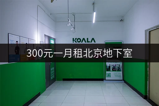 300元一月租北京地下室，这样的出租机会别放过