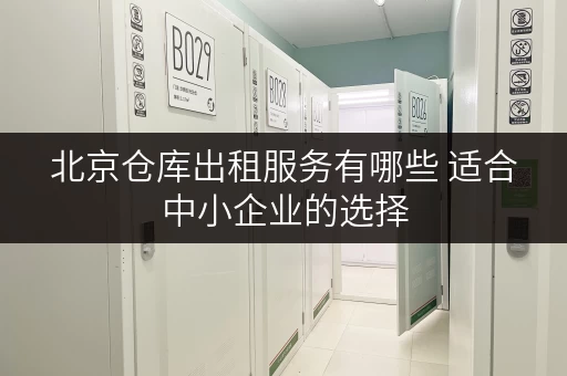 北京仓库出租服务有哪些 适合中小企业的选择