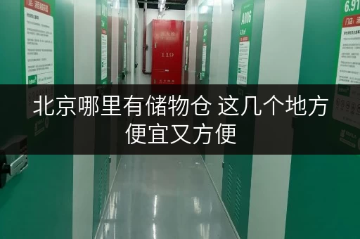 北京哪里有储物仓 这几个地方便宜又方便