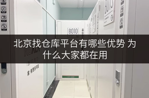 北京找仓库平台有哪些优势 为什么大家都在用