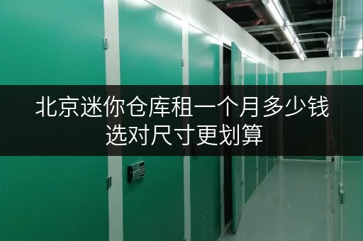 北京迷你仓库租一个月多少钱 选对尺寸更划算
