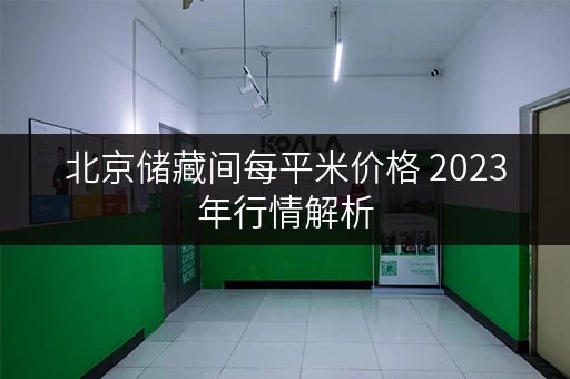 北京储藏间每平米价格 2023年行情解析