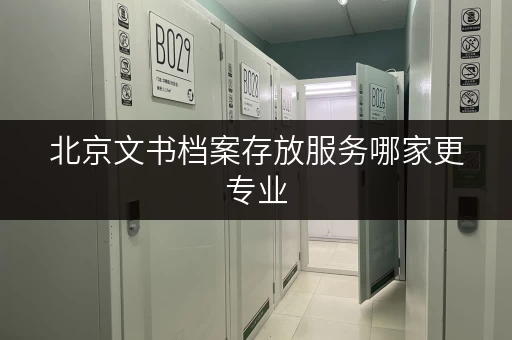 北京文书档案存放服务哪家更专业