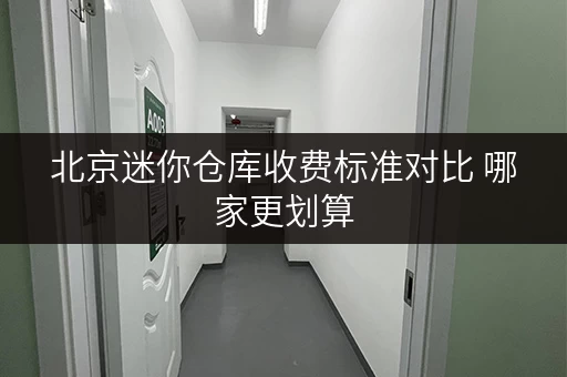北京迷你仓库收费标准对比 哪家更划算